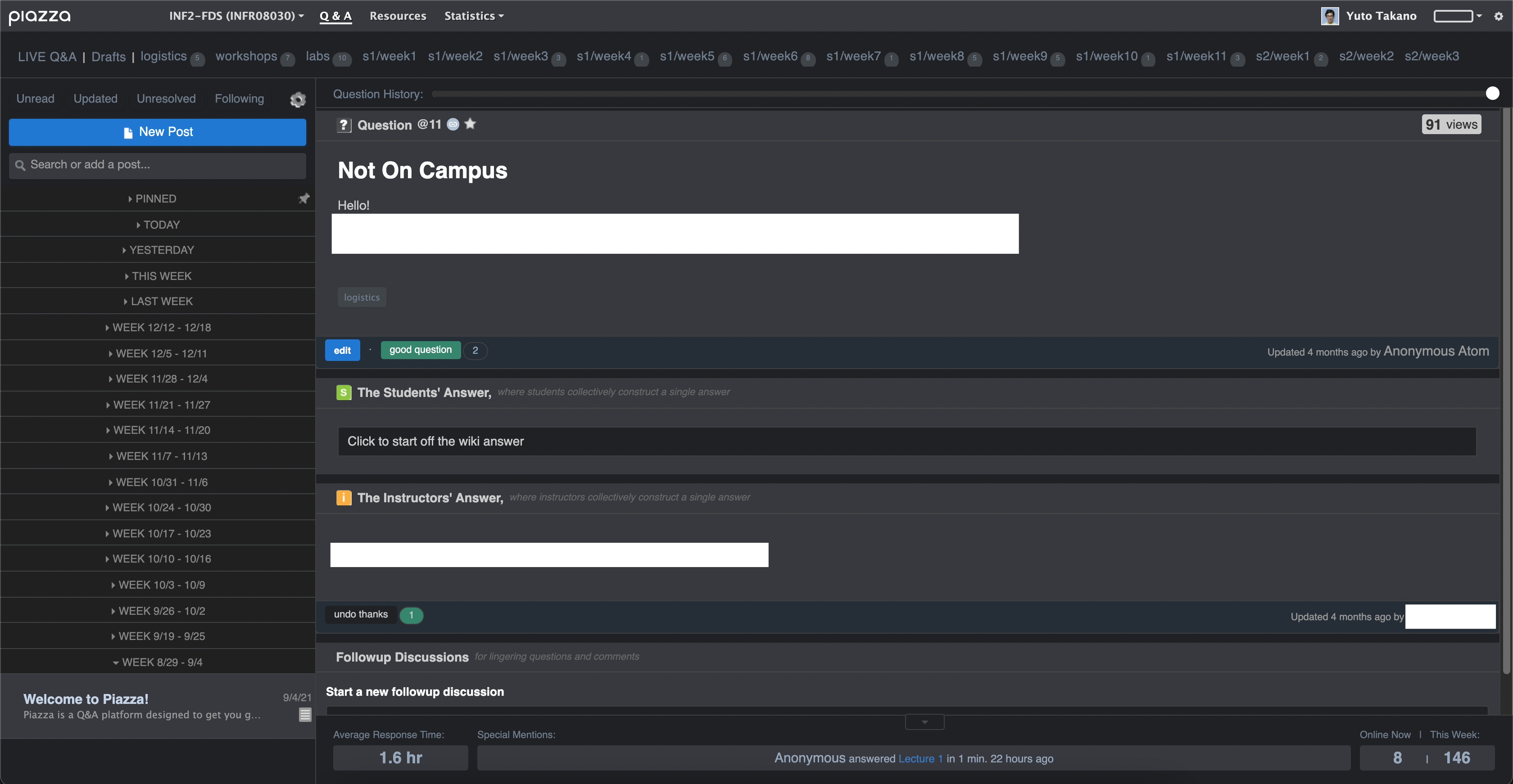 Screenshot of userstyle in action