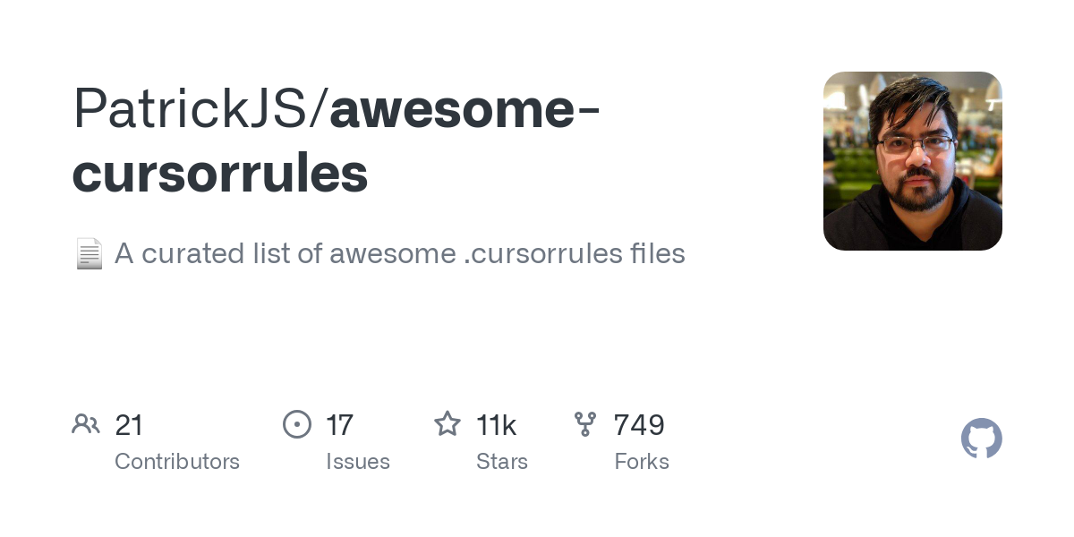 PatrickJS / awesome-cursorrules