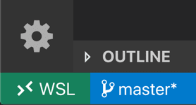 WSL indicator in VS Code