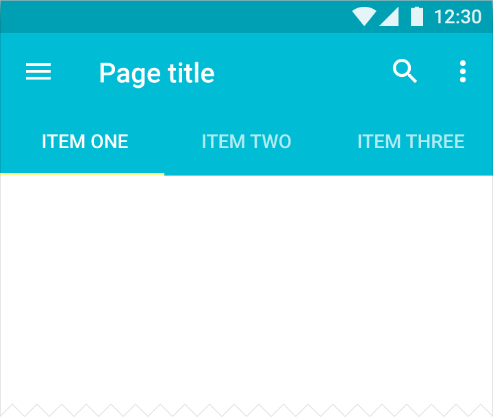 Material Guidelines, Tabs, Mobile