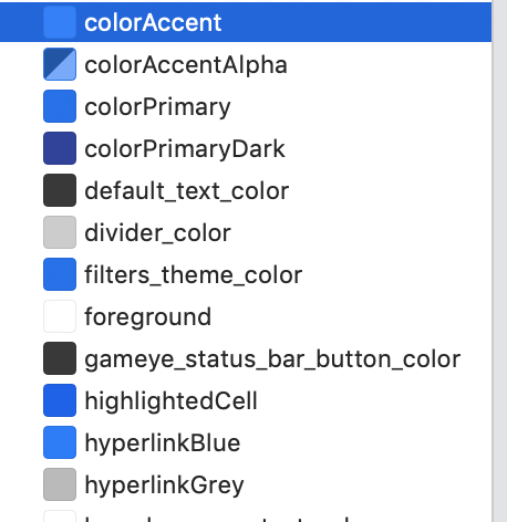 iOS colors