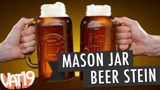 Gigantic Mason Jar Beer Stein