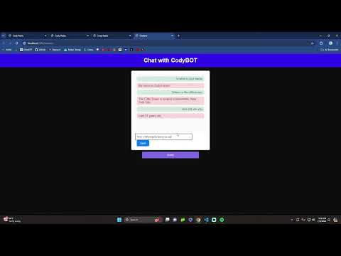 GitHub - Cxdyr/CodyChatBOT: ChatBot using a .json file of data provided ...