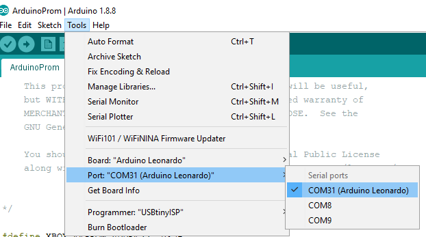 Arduino IDE preview