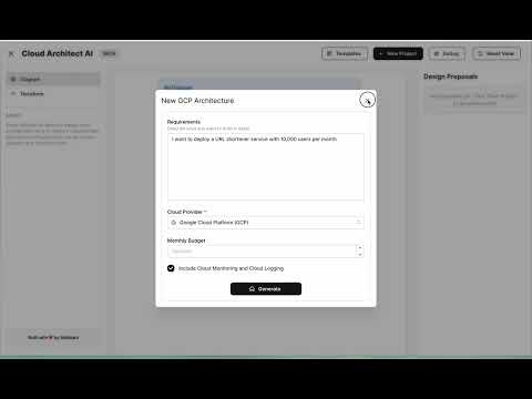 Product video demo - Cloud Architect AI