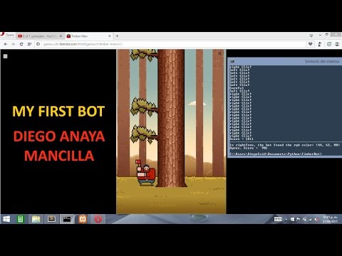 Python bot plays Timberman