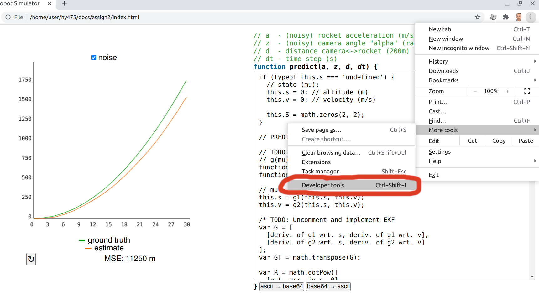 chrome dev tools