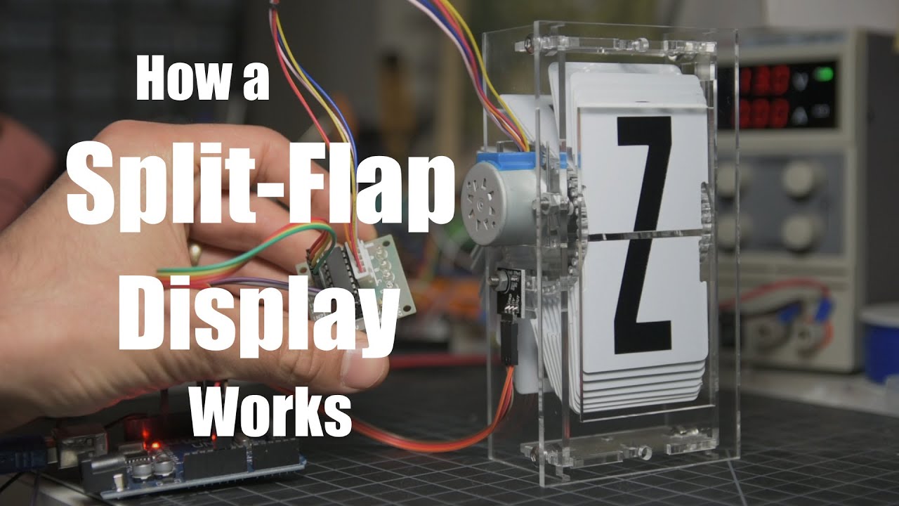 How a split-flap display works