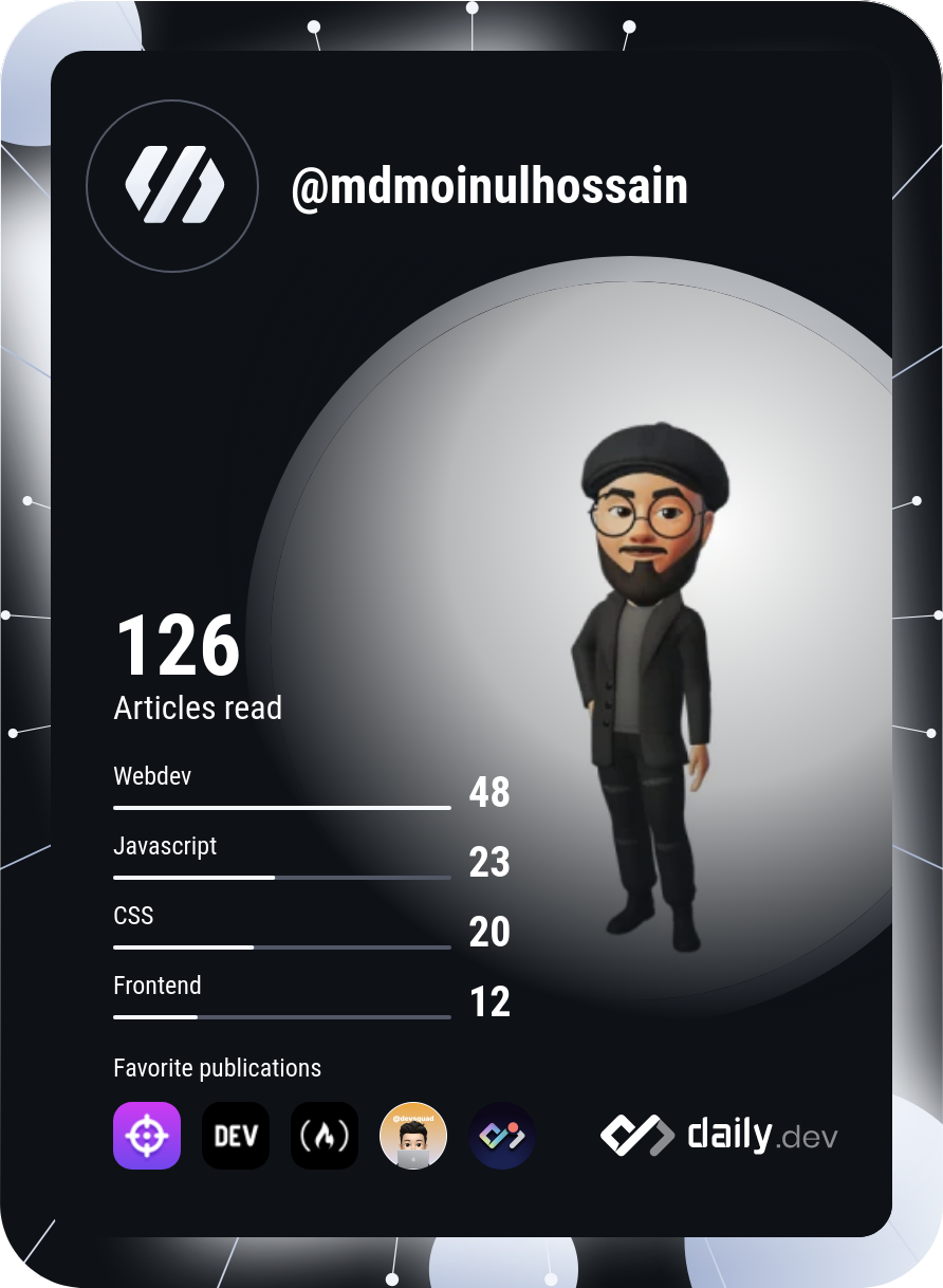 MD. MOINUL HOSSAIN's Dev Card