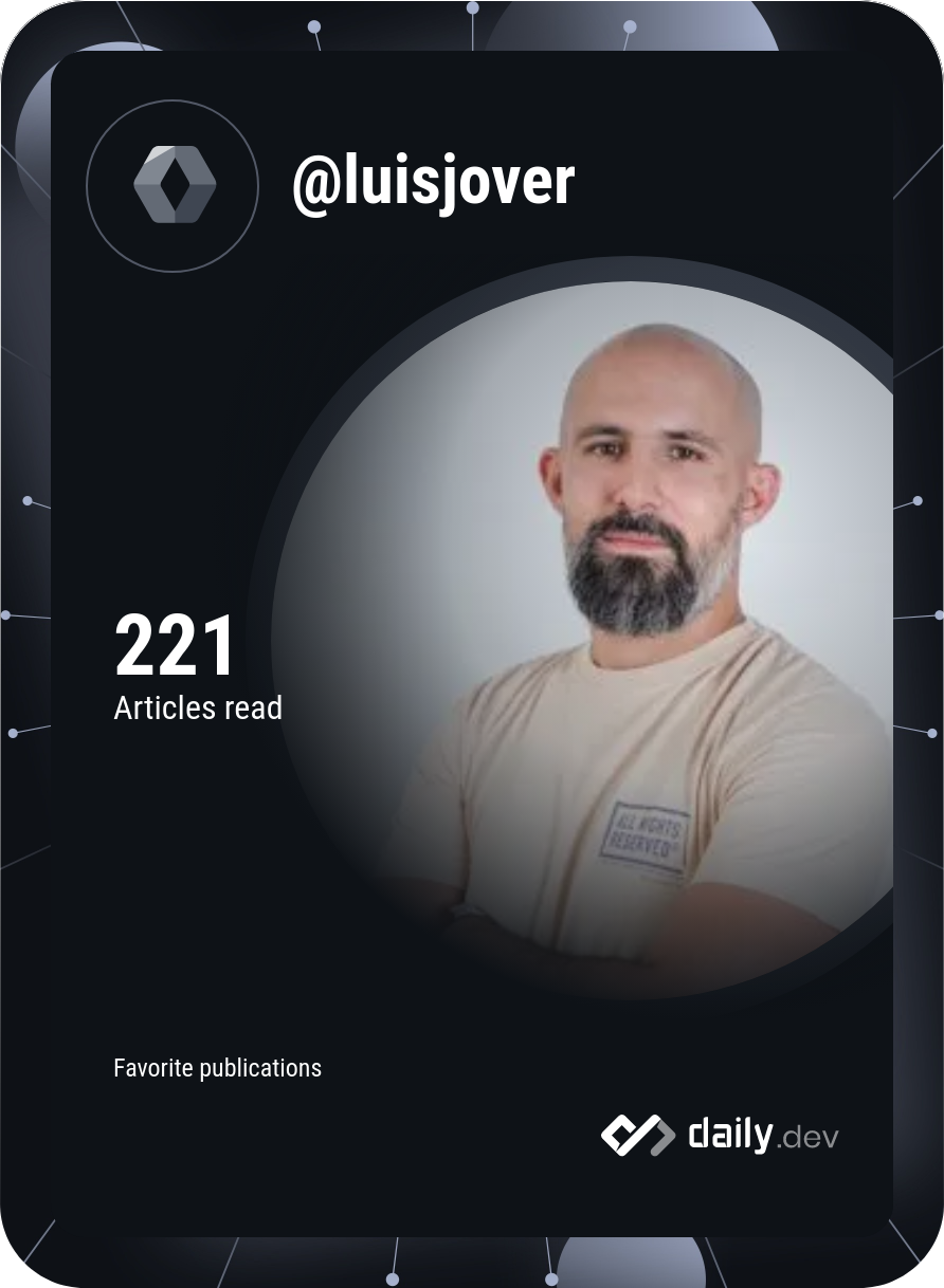 Luis Jover's Dev Card