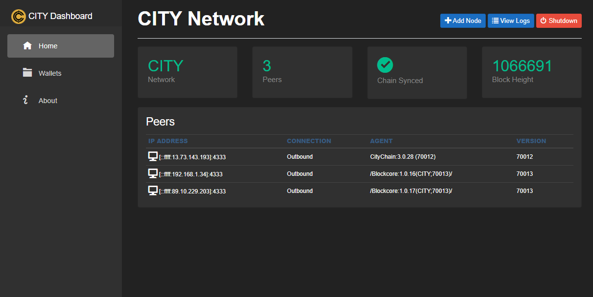 Blockcore Node UI