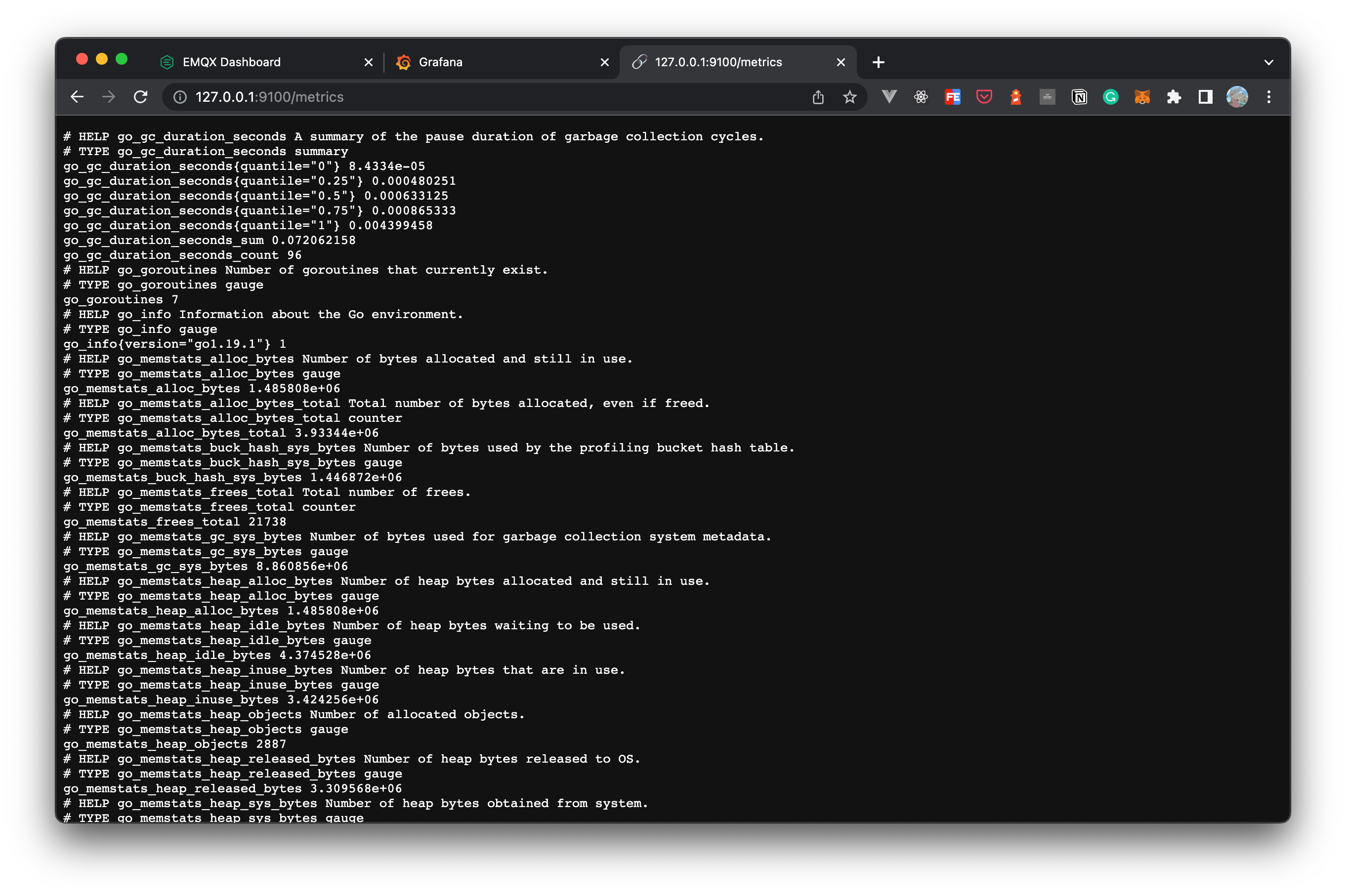 Node Exporter metrics