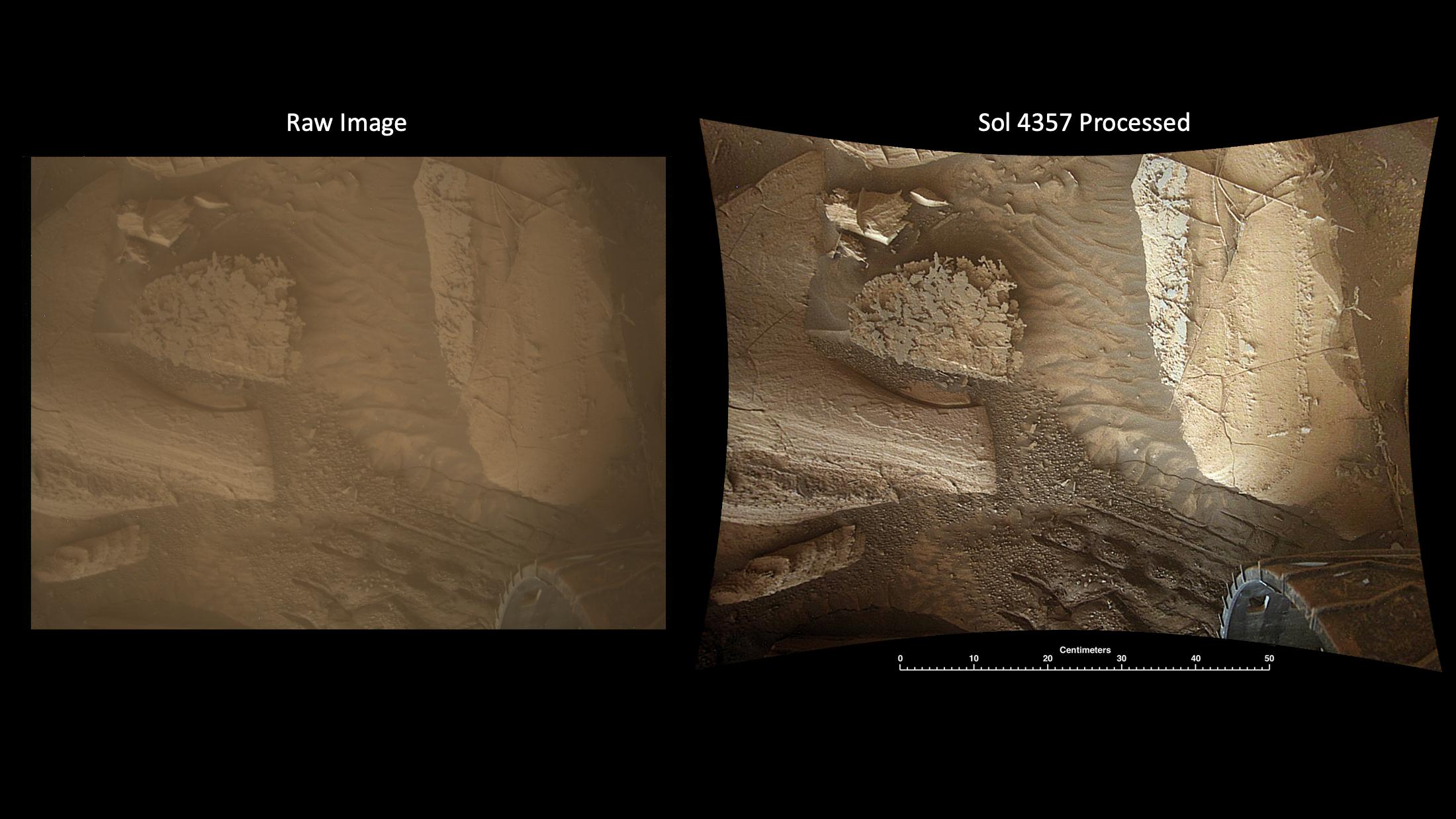 PIA26516: MARDI Peeks Under Curiosity