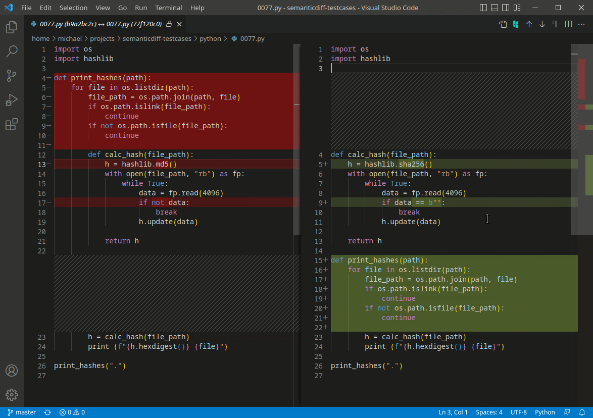 Switching to SemanticDiff