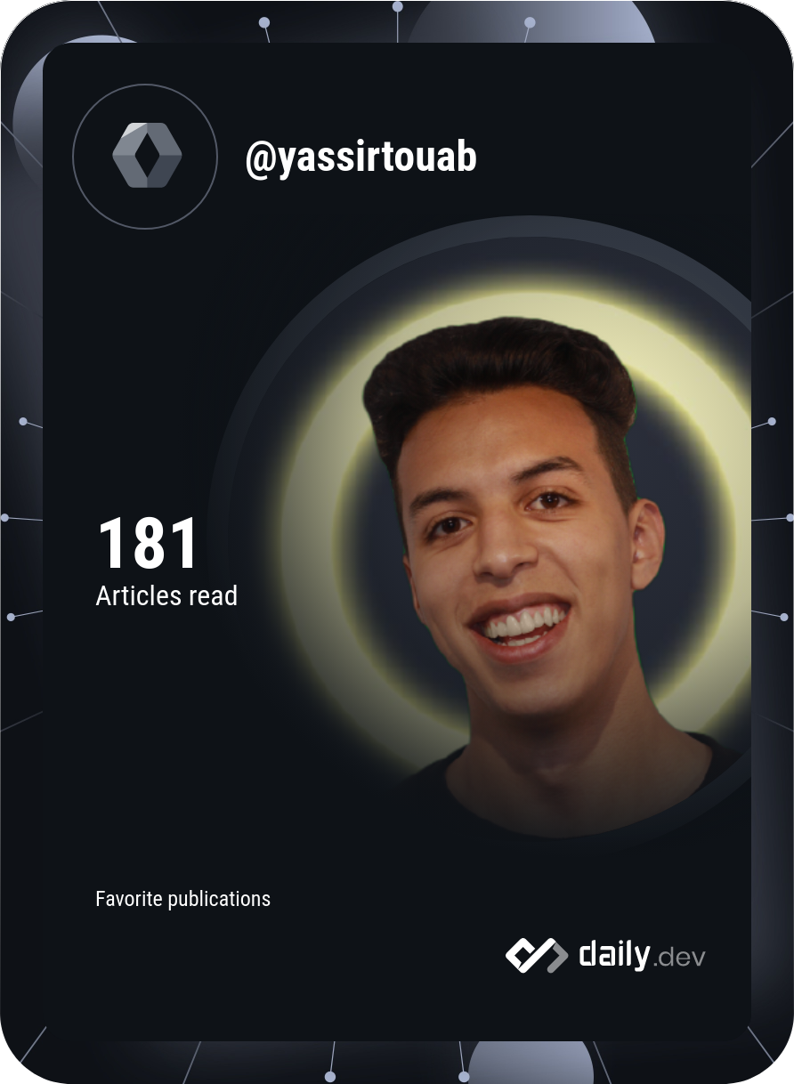 Yassir   Touab's Dev Card