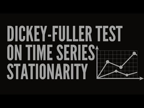 Dickey-Fuller test for Time Series Stationarity using Python