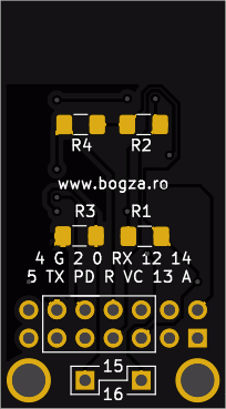 ESP8266012E adapter board bottom