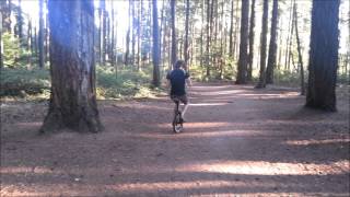Lost Woods on accordion...on a unicycle...in the woods