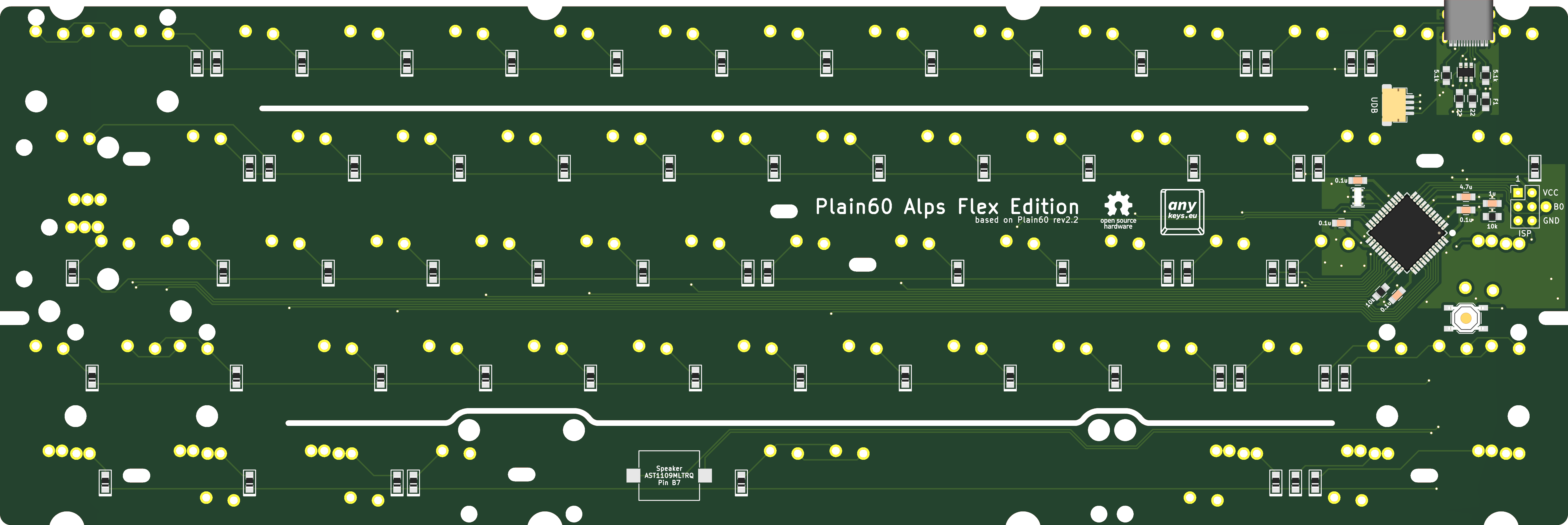 Plain60 Alps Flex Edition PCB