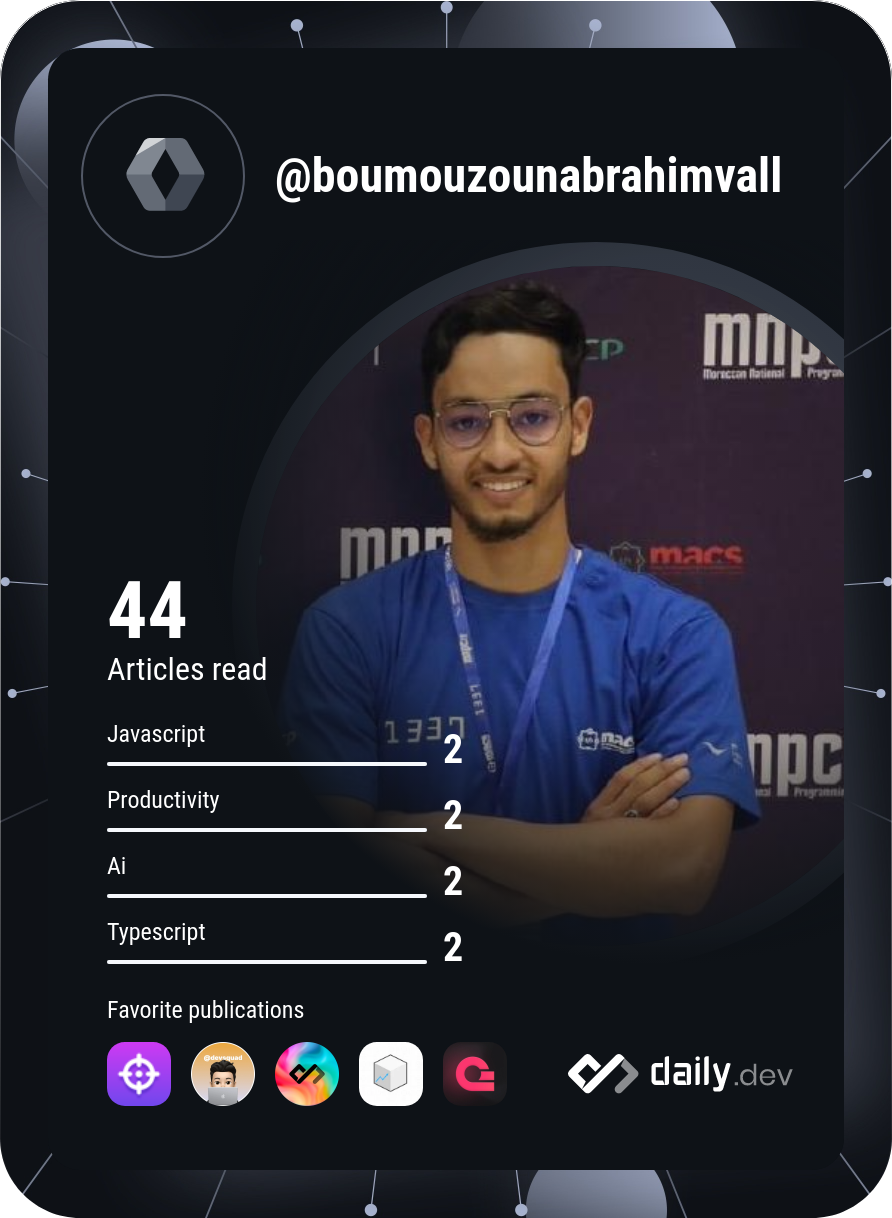 Boumouzouna Brahim Vall's Dev Card