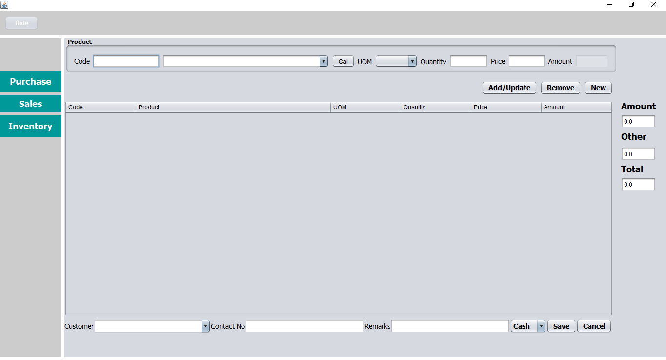 Sales Invoice - POS