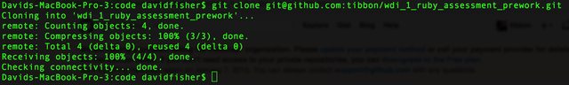 git clone