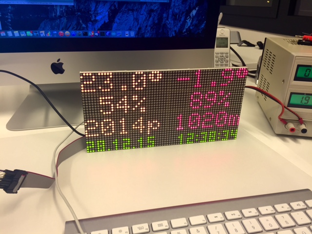 LED-Matrix Display in action