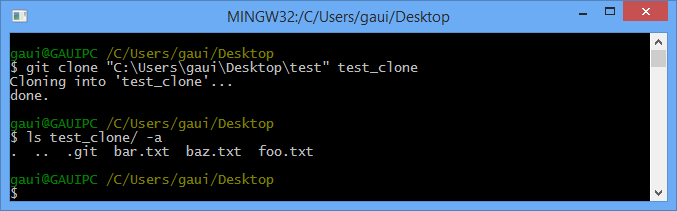 git clone