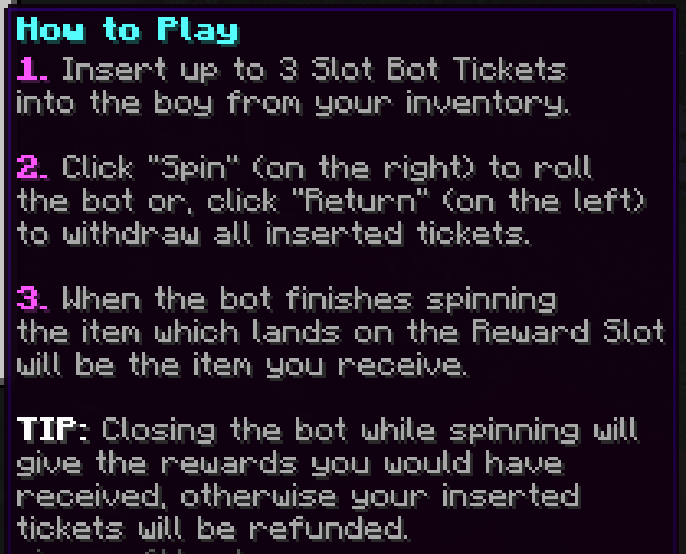 Slot Bot: How to play