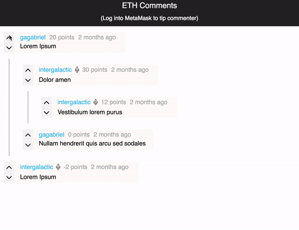 ETH-Comments demo