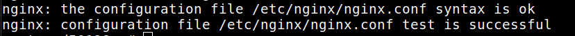 nginx configtest ok