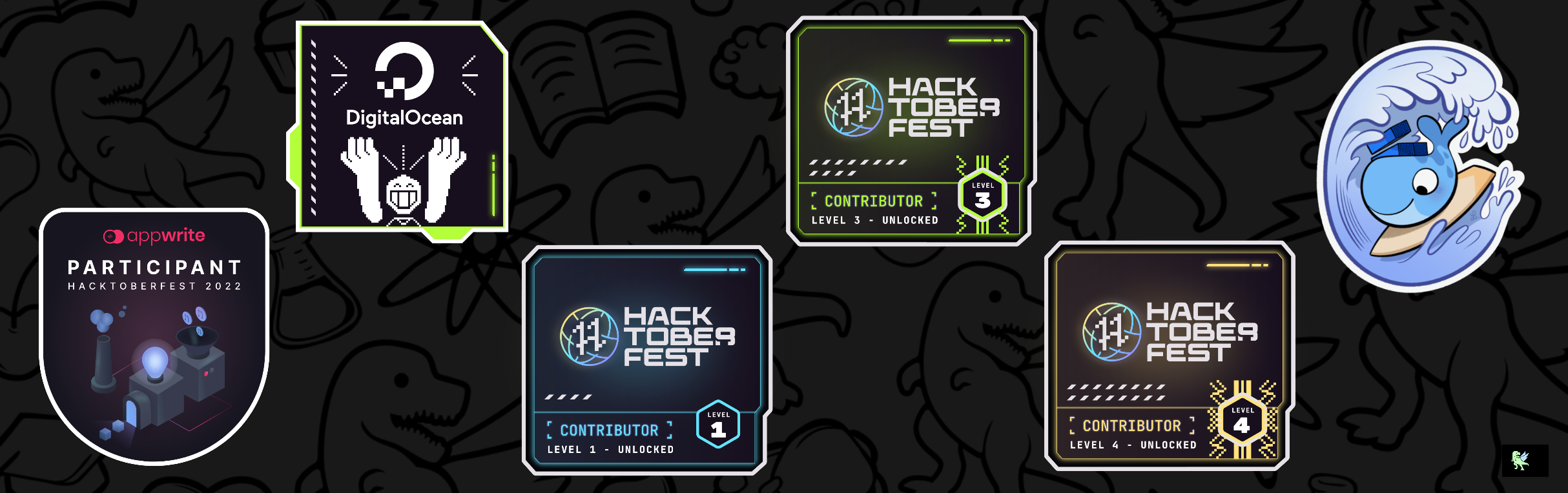 An image of @kiranpanjwani's Holopin badges, which is a link to view their full Holopin profile