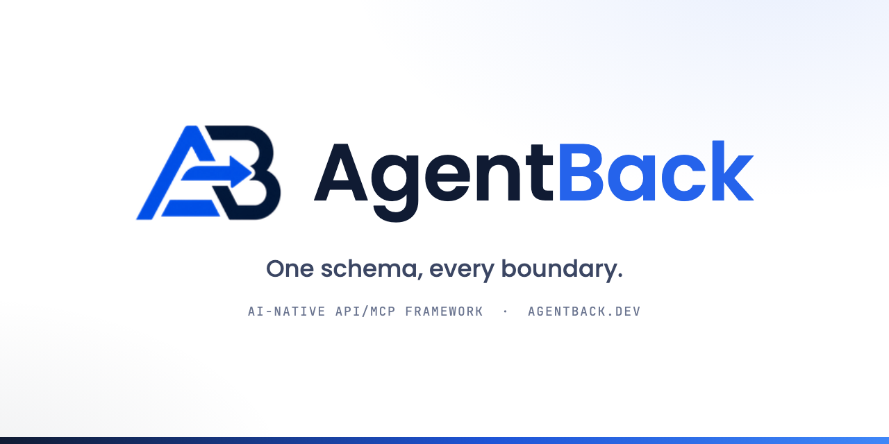 AgentBack — one schema, every boundary