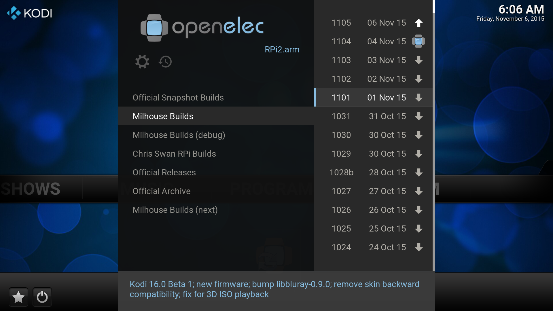 OpenELEC Dev Update