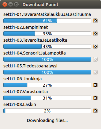 Screenshot of DownloadPanel in action