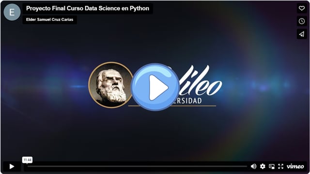 Video Proyecto Final DataScience