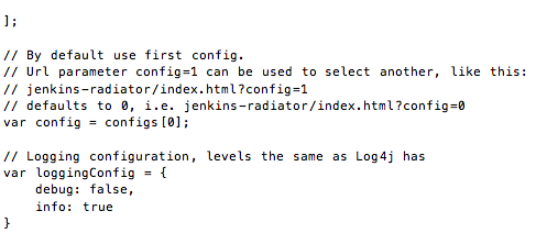 Logging configuration