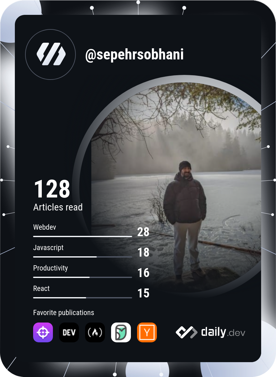 Sepehr Sobhani's Dev Card