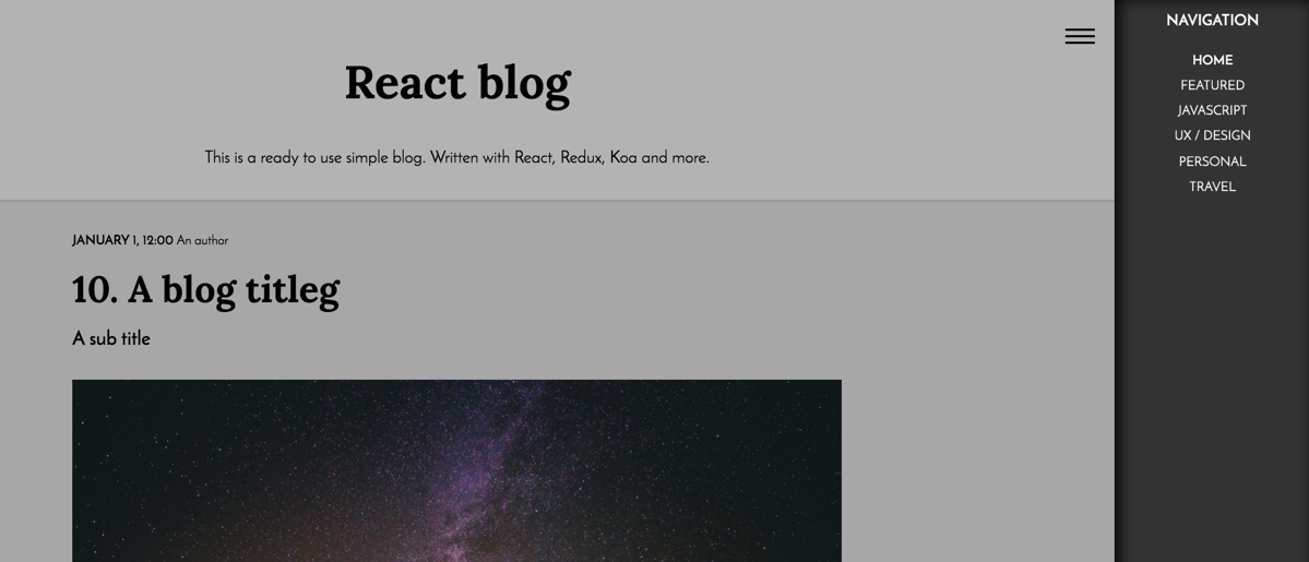 React Blog