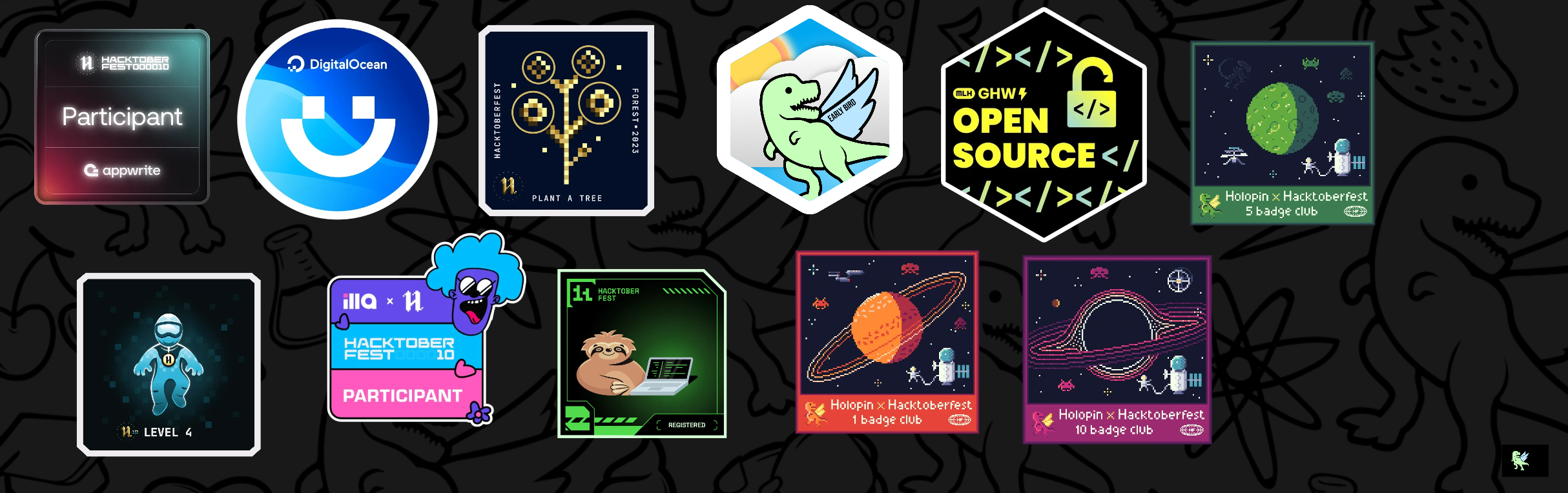 An image of @romar22's Holopin badges, which is a link to view their full Holopin profile