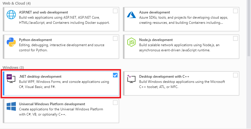 Visual Studio Installation