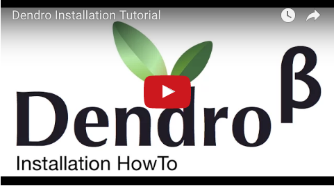 YouTube installation tutorial for Dendro