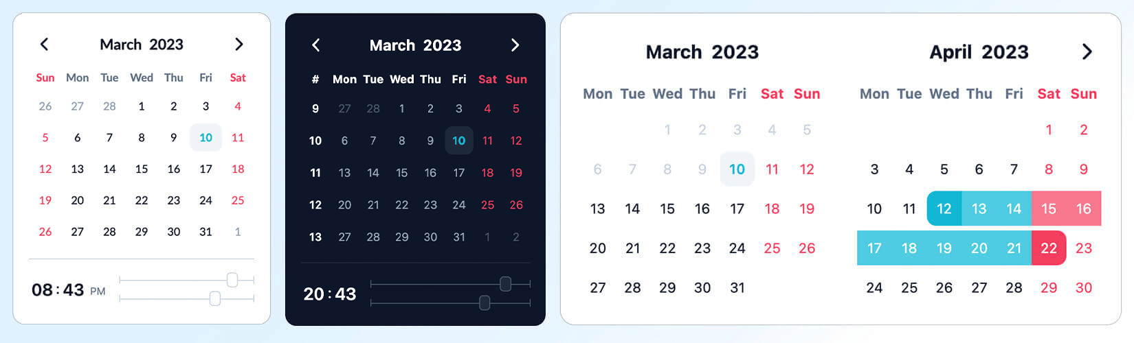 vanilla-calendar preview