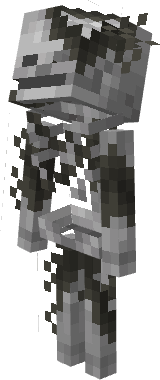 A skeleton overtaken by Rot