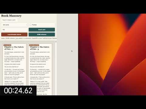 Layoutmaster versus DOM masonry resize stress test