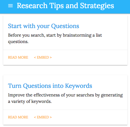 preview Research Tips