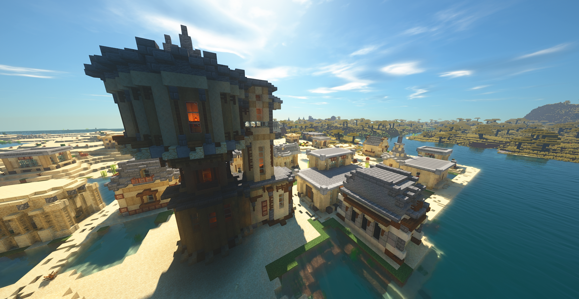 Desert Village Side View