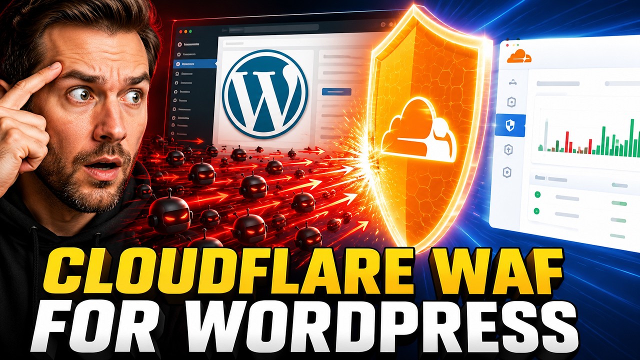 Video thumbnail: How to Setup Cloudflare WAF Rules for WordPress.