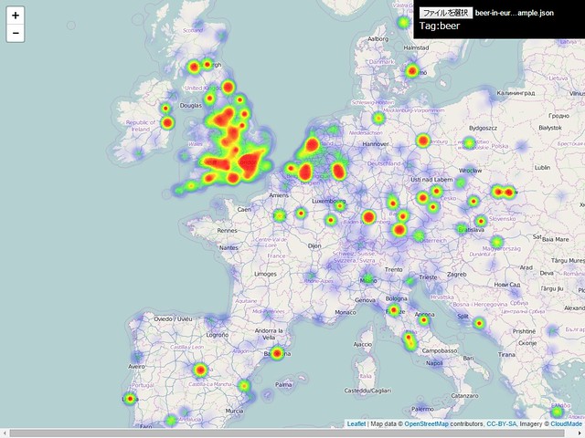 Beer heatmap