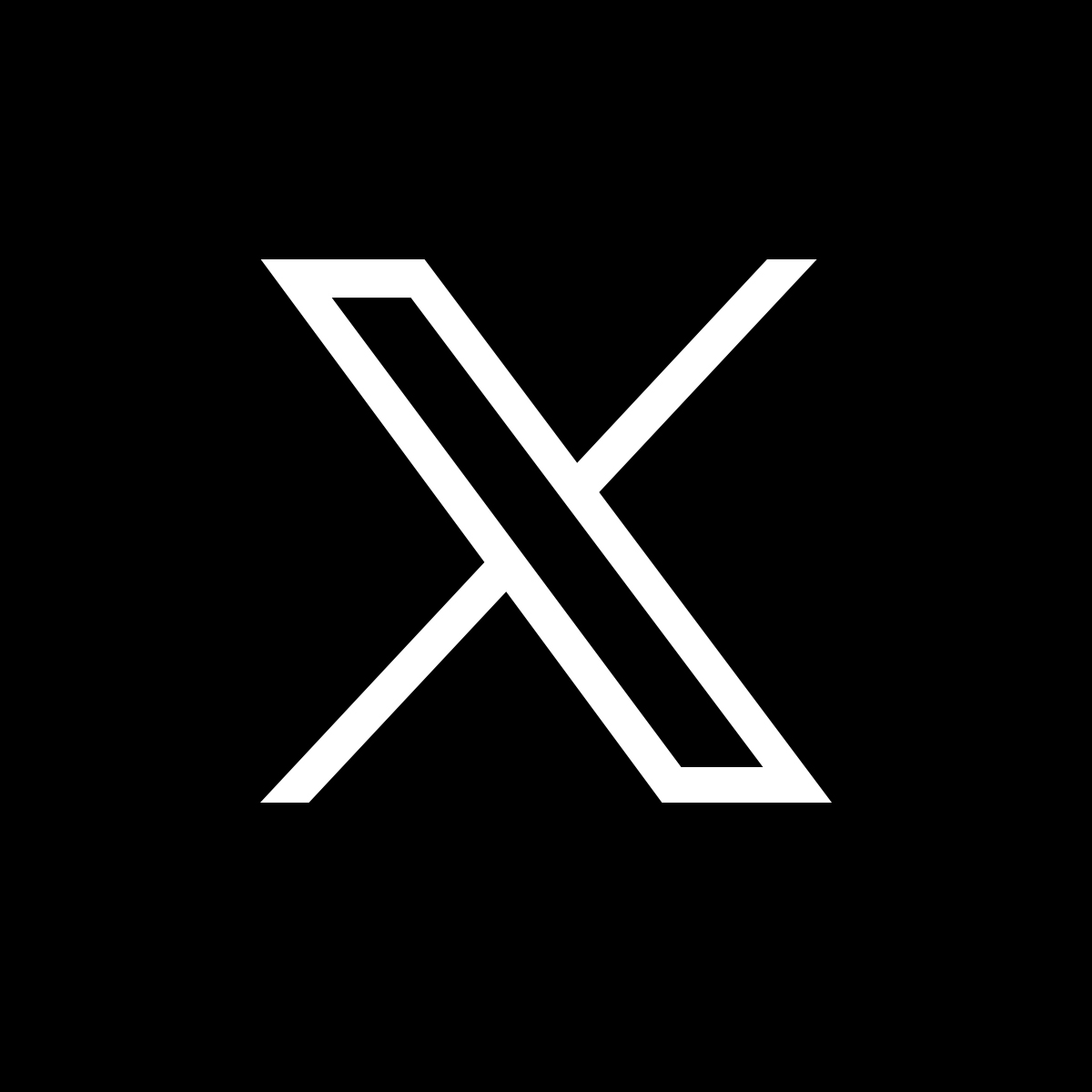 X logo 2023 (white)